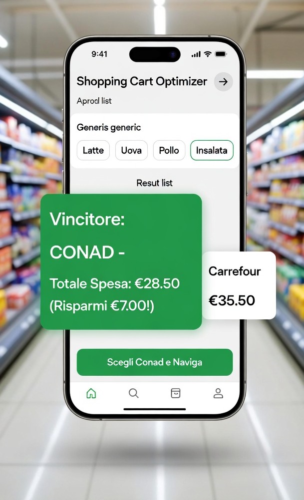 Lista spesa ottimizzata